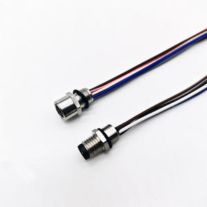 Cable personalizado de 3, 4, 5, 6, 8 pines, cables voladores, montaje en Panel de fijación frontal trasero, conector Circular de montaje en Panel M8 - Product Image 3