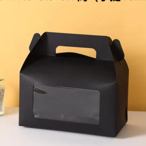 Boîtes d'emballage alimentaire élégantes en gros, faible MOQ, boîtes à gâteaux de mariage personnalisées avec fenêtre pour présentation et transport en boulangerie - Product Image 4