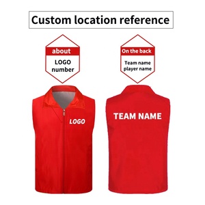 Chaleco de entrenamiento de fútbol transpirable de secado rápido personalizado, Baberos de fútbol de malla de poliéster, chaleco de trabajador voluntario, chaleco publicitario - Product Image 4