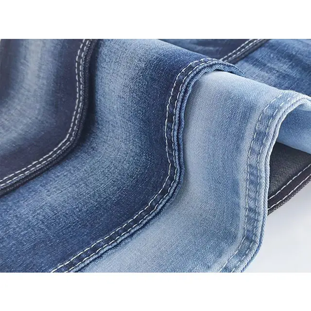 99% хлопок, 1% спандекс, 11,5 унции, темно-синяя высококачественная ткань из денима с перекрестным швом для фирменных джинсов