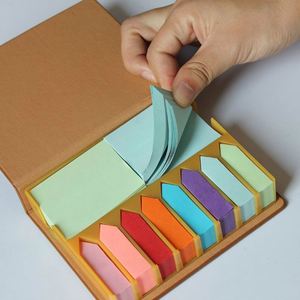 Reusable Kraft Sticky Note Notebook Custom Logo Multi Functional Memo Pad for Office School and Promotional Gifts - Product Image 3