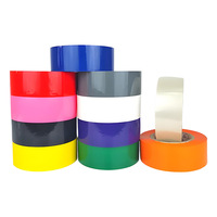 Ruban adhésif double face coloré pour scellage de boîtes, vente en gros par carton, transparent, élargi, multicolore, film d'emballage à forte adhérence