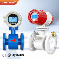 Medidor de Caudal Electromagnetico Industrial DN10-DN50 Diseno en Linea Inteligente 4-20mA RS485 Alta Precision Medidor de Cauda