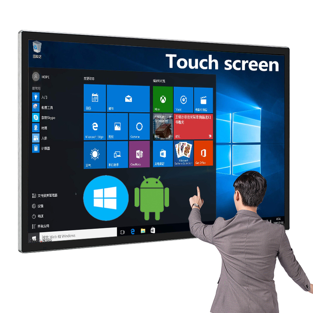 43 Inches (touchable for Android and Windows Systems) Factory Wholesale Advertising Machine LCD LED TV Android TV 4k Smart TV