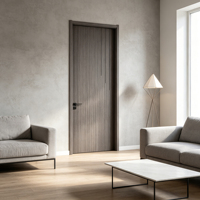 Porte intérieure en PVC ignifuge et imperméable LT, nouvelle conception, entièrement en WPC, avec finition anti-rayures pour salle de bain, chambre et cuisine