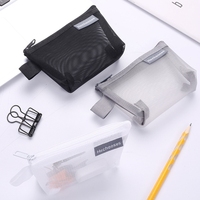 Triangle Transparent maille femmes portefeuilles Nylon porte-monnaie nouvelle capacité Portable porte-monnaie Portable Portable