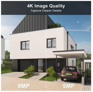 Caméra de sécurité IP Anpviz US Stock 8MP, type tourelle, PoE, extérieure, F1.0, VCA, MD 2.0, double éclairage IR et couleur, WDR 130 dB, H.265+, PoE - Product Image 3