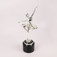 Trophées de danse sur mesure pour bureau, figurines dansantes, ballet, métal, cristal, récompenses