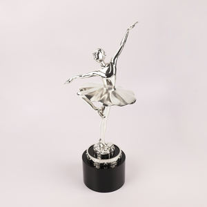 รางวัลถ้วยรางวัลคริสตัลโลหะรูปนักเต้นบัลเลต์แบบตั้งโต๊ะสั่งทำพิเศษ - Product Image 3