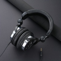 Casque de studio professionnel supra-auriculaire 50 mm, interface 3,5 mm, prise détachable 6,35 mm, prêt à être expédié.