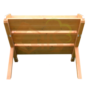 Tam Giác Ba Lớp Màu Sắc Tùy Chỉnh Màu Nâu Vàng Cổ Điển Paito Ban Công Sân Sau Vườn GỖ TRỒNG Lớn Lên Giường - Product Image 5