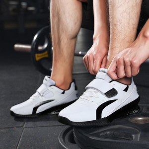 Custom Logo Summer Sports Training Shoes for Men Comfortable Lace-up Wrestling & Boxing <b>Boots</b> Professional Weightlifting Shoes - Product Image 2