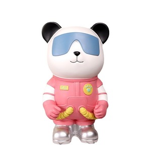 Panda Desktop Resin Figurine Astronaut Style Decorative Craft Toy Figure Statues - Product Image 5