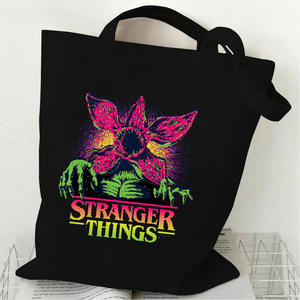 Borsa in tela Hot American <span class=keywords><strong>TV</strong></span> Series Stranger Things Stagione 5, Borsa a tracolla singola da donna, Borsa in tela alla moda per studenti Instagram - Product Image 5