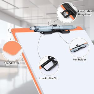 <span class=keywords><strong>Porte</strong></span>-documents en plastique A4 de bonne qualité avec <span class=keywords><strong>porte</strong></span>-stylo, rangement étanche, organiseur de documents portable pour infirmières et bureaux - Product Image 3