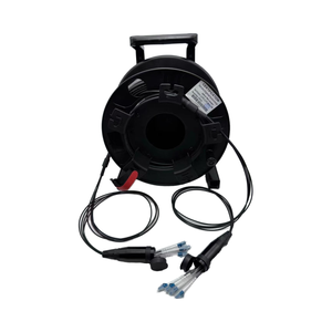 Cable de Fibra Óptica Táctico Portátil OEM LC/UPC-LC/UPC Blindado de 4 Hilos - Carrete de Cable SM Impermeable de 300M para FTTX - Product Image 1