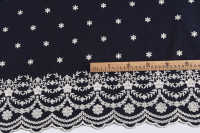 Tissu tissé 100 % coton biologique brodé pour vêtements et textiles de maison, respirant et tendance pour garçons et filles