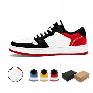 Baskets basses classiques en cuir pour le skate et le basketball, unisexe, respirantes, antidérapantes, à semelle plate, chaussures décontractées, prêtes à être expédiées - Product Image 2
