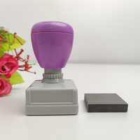 Timbres personnalisés personnalisés Pastel Flash Timbres auto-encreur HA 30mm Tampons rectangulaires colorés
