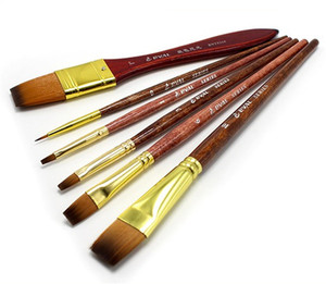 Pennelli per Artisti Yihuale con Punte in Nylon Sintetico per Pittura Acrilica, a Olio e Acquerello, Materiali Artistici - Product Image 4