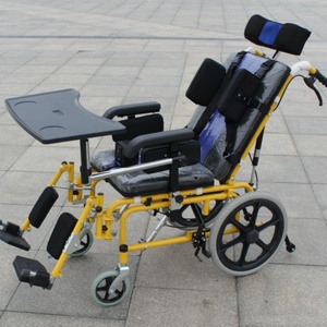 Hoàn toàn ngả Trọng lượng nhẹ xe lăn Xe đẩy cho trẻ em khuyết tật có thể gập lại Walker rollator cho trẻ em - Product Image 4