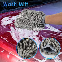 Kit de nettoyage automobile professionnel 7 pièces, serviettes en microfibre anti-rayures avec sac portable, ensemble d'outils de lavage de voiture de qualité supérieure