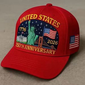 Gorra Ajustable Retro Lavada con el Diseño del Águila Calva, Estilo Patriótico Americano, Edición del 250 Aniversario de EE. UU. - Product Image 4
