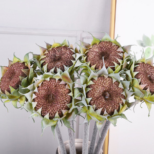 Flores Artificiales al por Mayor de Longstar, Flores de Seda, Girasoles Artificiales con <span class=keywords><strong>Capullo</strong></span> para Decoración de Bodas y Hogar - Product Image 3