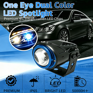 <span class=keywords><strong>CIGO</strong></span> MT1 Einzel- und Doppelfarben-LED-Scheinwerfer 12V DC9-80V IP67 Wasserdicht 4000 Lumen 70W Aluminiumlegierung Universelles Zusatzfahrlicht - Product Image 4