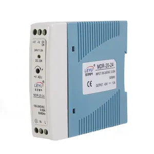 Fonte de alimentação 24vdc 240vac, saída din, tipo psu, dc, 20w 1a