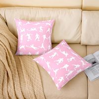 Housse de coussin moderne et artistique, taie d'oreiller en lin pour les amateurs de ballon de sport, football, basketball, rugby, adaptée à la décoration de la maison