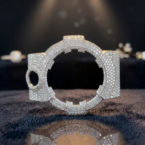 Couvre-lunette de montre de luxe, accessoires de montre personnalisés avec diamants, fabricant en gros - Product Image 2