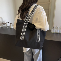 Sacs d'épicerie en toile personnalisés Ouye avec longue sangle, sac fourre-tout réutilisable avec poche et fermeture éclair, logo imprimé pour étudiants