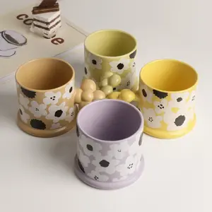 hot selling usa Factory direct Nordic ins wind fat mug cute couple coffee cup butterfly office cheap ceramic coffee mugs