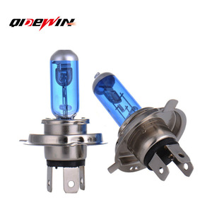 Ampoules de phares halogènes automobiles QIDEWIN H1 H3 H4 H7 9005 9006 H11 55W 100W Type à lentille bleue - Product Image 2