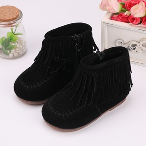 Winter Children's Fashion Ankle Boots Zipper Kids Shoes Snow Boots Solid Color Classic Children Snow Boots - Product Image 4