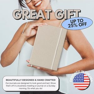Custom Blank Hardcover Aesthetic Notebook <strong>Writing</strong> <strong>Journal</strong> Bleed Proof Paper Notepad for JournalingA5 Notebook 224 Pages - Product Image 4