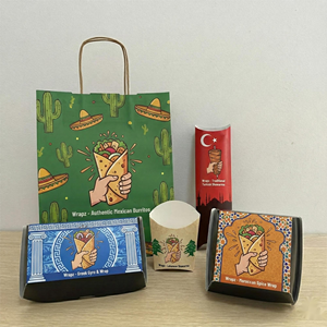 Boîte à emporter pour hamburger, petit shawarma, boîte à emporter pour nourriture de rue, boîte à emporter pour <span class=keywords><strong>kebab</strong></span>, shawarma, boîte à emporter pour nourriture de rue - Product Image 5