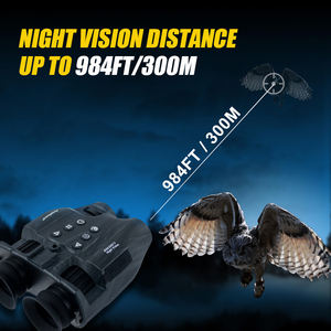 야간 투시경 범위 5X 줌 3.7V 2000mAh 10 MP/FHD 128GB 저장 300 미터 탐정 야간 투시경 쌍안경 - Product Image 3