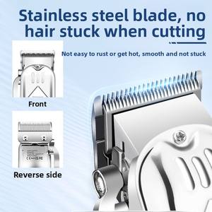 Kit toelettatura 3 in 1 973 in acciaio inox tagliacapelli <span class=keywords><strong>barba</strong></span> Set rasoio elettrico macchina da taglio per gli uomini rasoio barbiere negozio - Product Image 5