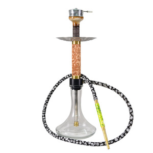 Personalizzato grande narghilè dello shisha in arabia con tubo singolo di legno bonges d'acqua completamente impostato - Product Image 5