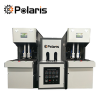 Machine de soufflage de bouteilles semi-automatique économique POLARIS pour bouteilles d'eau et de jus en PET, modèle Delta à économie d'énergie 5000 ml avec roulement