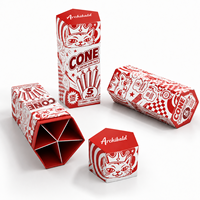 Tube en papier hexagonal imprimé UV avec logo personnalisé, emballage de cigarettes King Size, boîte cylindrique en carton pour 5 paquets, tube à cigares en gros