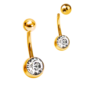 Anneaux de <span class=keywords><strong>nombril</strong></span> en titane ASTM F136 avec filetage externe et bijoux, vente en gros - Product Image 3