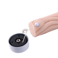 Hismith Godet de masturbation anal avec manchon vibrant et télécommande, longueur totale 10,8 pouces, canal de 9 pouces, KlicLok, jouets sexuels pour adultes