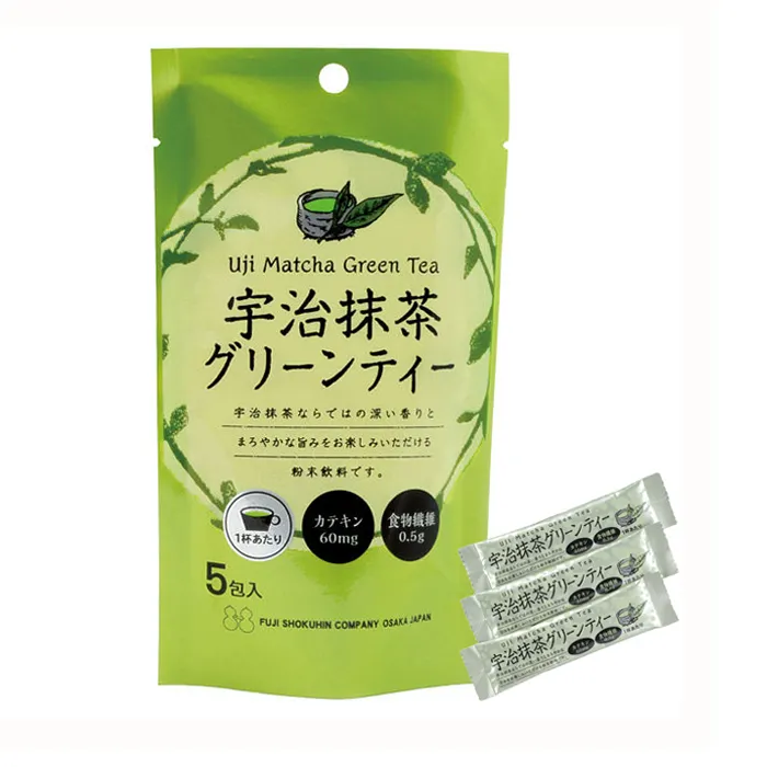 Japanese full bodied taste instant green tea powder matcha sticks