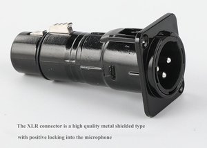 Black 3Pin Mic XLR Male <strong>to</strong> Female Pass Through Converter Feed Panel Mount Adapter - Product Image 5