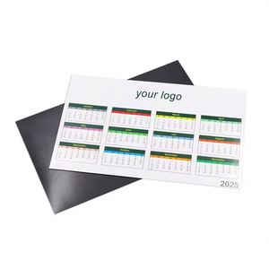 Autocollant magnétique personnalisé en vinyle pour réfrigérateur, calendrier 2026, pour promotion commerciale et décoration, aimant de réfrigérateur - Product Image 1