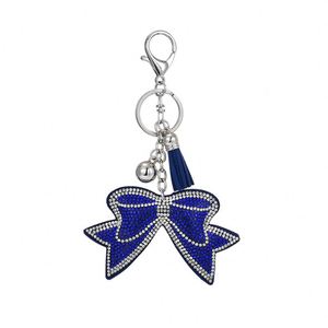 2025 New Creative Gift Crystal Rhinestone Bow <b>Key</b> <b>Chains</b> Car Pendant - Product Image 6