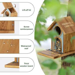 Mangeoire à écureuils en bois JUNJI - Product Image 6